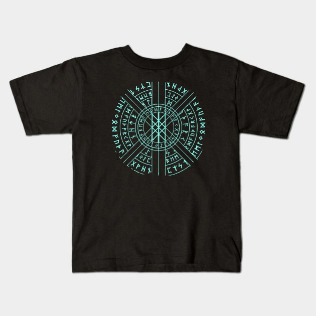 viking wyrd Kids T-Shirt by Lamink